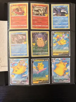 Pokemon Celebrations Card Lot - Ultra PRO Pikachu Binder, Flying Pikachu - Image 3