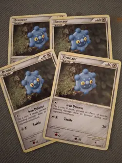 x4 Bronzor 58/102 Triumphant Pokemon TCG - Image 1