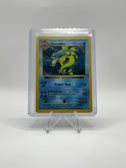 Pokemon Gyarados TCG 6/102 Shadowless Base Set Holo Rare HP/DMG - Image 2