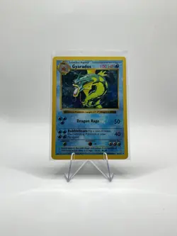 Pokemon Gyarados TCG 6/102 Shadowless Base Set Holo Rare HP/DMG - Image 5