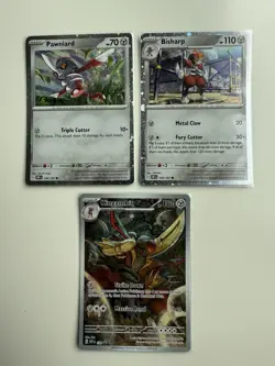 Kingambit ex SVP 130 Pawniard 148 Bisharp 149 Pokemon Shrouded Fable Promo NM - Image 1