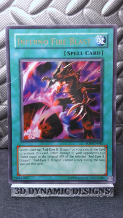| Yugioh Inferno Fire Blast SOD-EN042 Ultra Rare Soul Of The Duelist HP 🔥 | - Image 1