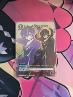 Union Arena TCG UA04 Code Geass Gold Promo Lelouch Lamperouge Foil English - Image 1
