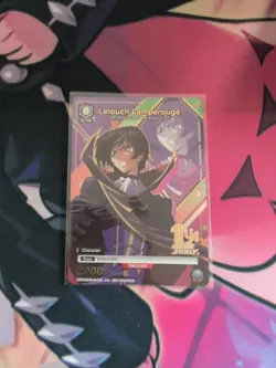 Union Arena Card Game - Lelouch - 1st Anniversary Gold Stamped Promo - NM ENG - Image 1