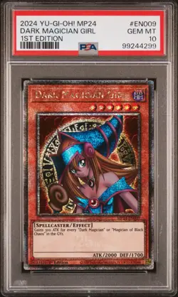 PSA 10 Dark Magician Girl - MP24-EN009 - Quarter Century Secret Rare - Yugioh - Image 1