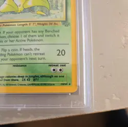 1999 Pokemon Jungle Victreebel Holo 14/64 PSA 8 - Image 2