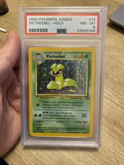 PSA 8 Victreebel Holo Rare 1999 Jungle Pokemon Card 14/64 - Image 1