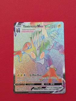 Toxtricity VMAX 196/192 Hyper Rare Rebel Clash English Pokemon Card TCG - Image 1