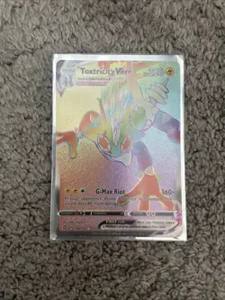 Pokemon TCG Toxtricity VMAX 196/192 Rebel Clash Rainbow Secret Rare Card - NM - Image 1