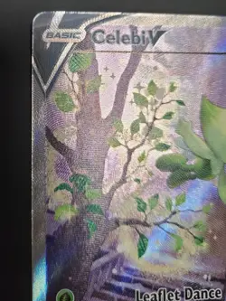 Pokemon TCG SWSH Fusion Strike Celebi V Alt Art Holo Ultra Rare Card 245/264 NM - Image 3