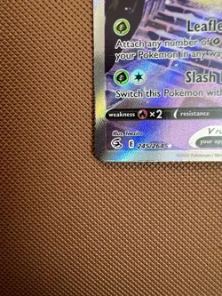 Pokemon TCG SWSH Fusion Strike Celebi v Alt Art Holo Ultra Rare Card 245/264 - Image 4