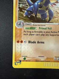 Armaldo 1/100 Holo EX Sandstorm 2003 Vintage Pokemon Card - Image 2