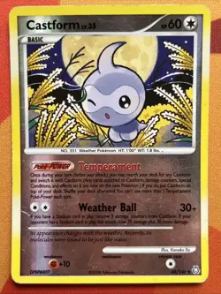 Pokemon Card - Castform - Reverse Holo - UC (48/146) DP Legends Awakened *DMG* - Image 1
