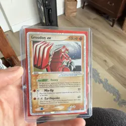 Pokemon Groudon ex 100HP Promo Holo EX Nintendo 038 Basic Card English 2004 - Image 1