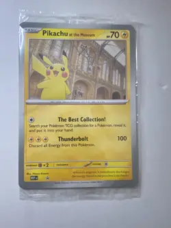 Pokemon TCG Pikachu National History Museum Jumbo Promo Card - Fast Shipping - Image 1