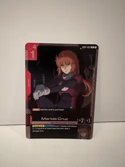Gundam Card Game GD01 GD01-093 Marida Cruz Rare R - Pack Fresh - Image 1