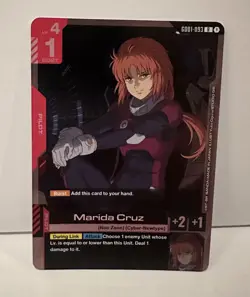 Gundam Card Game GD01 GD01-093 Marida Cruz Rare R - Pack Fresh - Image 2