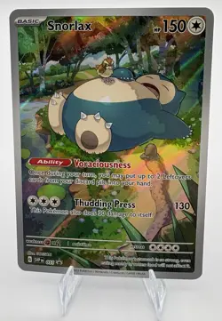 Pokemon TCG Snorlax #51 Scarlet & Violet 151 Promo Card Near Mint Condition - Image 1