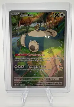 Pokemon TCG Snorlax #51 Scarlet & Violet 151 Promo Card Near Mint Condition - Image 3