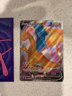 Charizard V SWSH050 Black Star Promo Full Art Holo – MP – Clean Card - Image 1