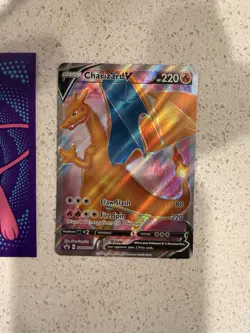 Charizard V SWSH050 Black Star Promo Full Art Holo – MP – Clean Card - Image 2