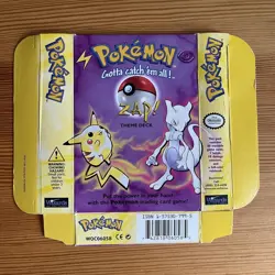 Pokemon Trading Card Game TCG - Brushfire & Zap Theme Deck EMPTY BOXES (1999) - Image 5