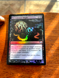 Incremental Blight Shadowmoor Foil This is in near mint condition foil Beautiful - Image 1