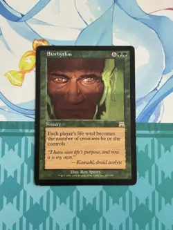 Magic the Gathering MTG 1x Biorhythm Onslaught - MP - Image 1