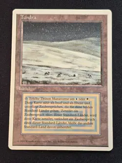 Tundra - Magic - MTG - deutsch - Dual Land - Excellent condition - 1995, 1. hand - Image 1