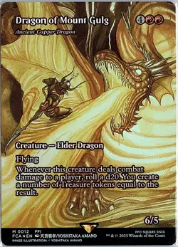 Dragon of Mount Gulg - Ancient Copper Dragon (Showcase) FOIL M FCA - Image 1