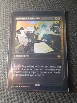 Brokers Ascendancy NM GILDED FOIL Streets of New Capenna MTG - Image 1