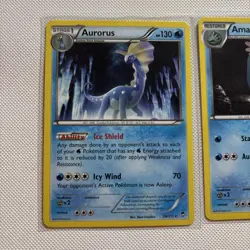 Aurorus 26/111 Rare XY Furious Fists Pokemon TCG 2014 English Non-Holo & Amaura - Image 2