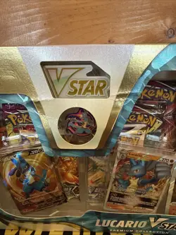 Pokemon TCG - SWSH Lucario VSTAR Premium Collection Box - New/Sealed - Image 2