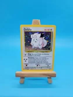 Pokemon TCG Clefairy Base Set 5/102 Holo Unlimited Holo Rare LP - Image 1