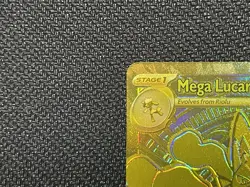 Pokemon TCG Mega Lucario EX 188/132 Mega Hyper Rare English misalignment error - Image 2