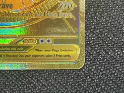 Pokemon TCG Mega Lucario EX 188/132 Mega Hyper Rare English misalignment error - Image 4