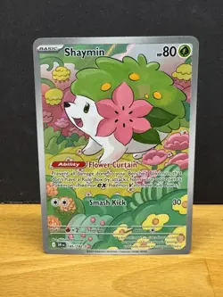 Pokemon TCG Destined Rivals #185/182 SHAYMN Illustration Rare! Pack Fresh! - Image 1