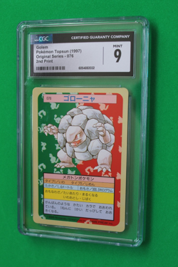 1997 POKEMON JAPANESE TOPSUN GOLEM 2ND PRINT GREEN BACK CGC 9 - Image 1