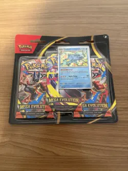 Pokemon TCG Mega Evolution Base Set 3-Pack Blister |Golduck |BRAND NEW SEALED - Image 1