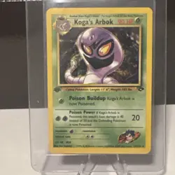 Pokemon Koga's Arbok 25/132 Gym Challenge 1st Edition Regular Rare 90HP TCG - Image 1