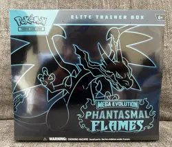 Pokemon Mega Evolution Phantasmal Flames Elite Trainer Box ETB Sealed - Image 1