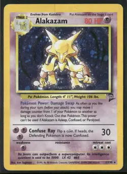 Alakazam 1/130 Holo - Pokemon TCG Base Set 2 - Image 1