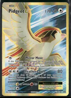 Pidgeot EX (Full Art) 104/108 Holo - Pokemon TCG XY - Evolutions - Image 1