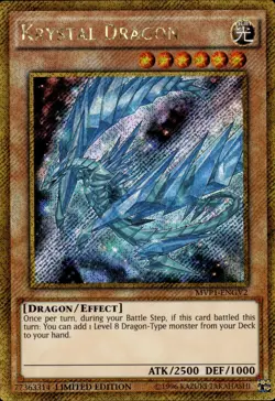 Krystal Dragon - Gold Secret Rare Limited Edition MVP1-ENGV2 - NM - YuGiOh - Image 1