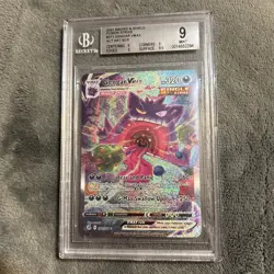 Pokemon 2021 Fusion Strike Gengar VMAX 271/264 Alt Art Secret Beckett 9 - Image 2