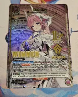 Union Arena TCG Winner Card Dorothy Raised Foil English UEPR/NIK-1-042 NM - Image 1