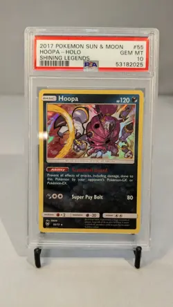 2017 Pokemon Shining Legends Hoopa Holo 55/73 PSA 10 - Image 1