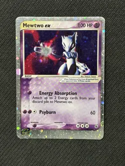 Mewtwo ex 101/109 Ruby & Saphire Ultra Rare Holo Pokemon Card - Image 1