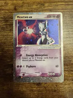 Vintage Pokemon Card Mewtwo EX Ruby & Sapphire Holo Ultra Rare 101/109 - MP - Image 1
