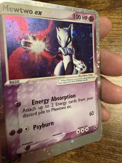 Vintage Pokemon Card Mewtwo EX Ruby & Sapphire Holo Ultra Rare 101/109 - MP - Image 2